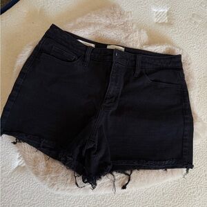 Black Denim Women Shorts